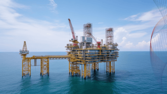 Offshore oil and gas wellhead remote platform